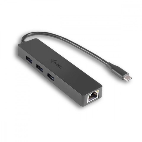 USB-C Slim 3-port HUB z adapterem Gigabit Ethernet USB-C Slim 3-port HUB z adapterem Gigabit Ethernet