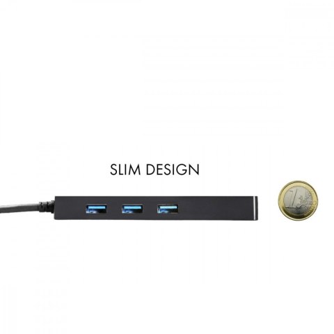 USB-C Slim 3-port HUB z adapterem Gigabit Ethernet USB-C Slim 3-port HUB z adapterem Gigabit Ethernet