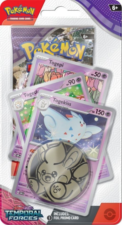 Karty Scarlet & Violet - Temporal Forces - Premium Checklane Blister - Togekiss Karty Scarlet & Violet - Temporal Forces - Premium Checklane Blister - Togekiss