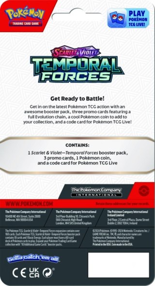 Karty Scarlet & Violet - Temporal Forces - Premium Checklane Blister - Togekiss