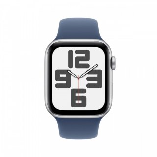 Watch SE GPS, koperta 40 mm z aluminium w kolorze srebrnym z paskiem sportowy w kolorze denim - rozmiar M/L
