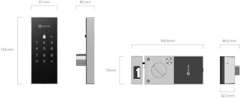 Inteligentny zamek cyfrowy Ezviz DL03