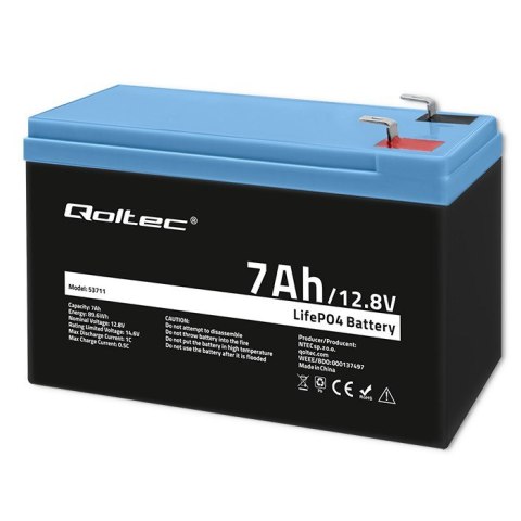 Akumulator LiFePO4 Litowo-Żelazowo-Fosforanowy | 12.8V | 7Ah | 89.6Wh | BMS Akumulator LiFePO4 Litowo-Żelazowo-Fosforanowy | 12.8V | 7Ah | 89.6Wh | BMS