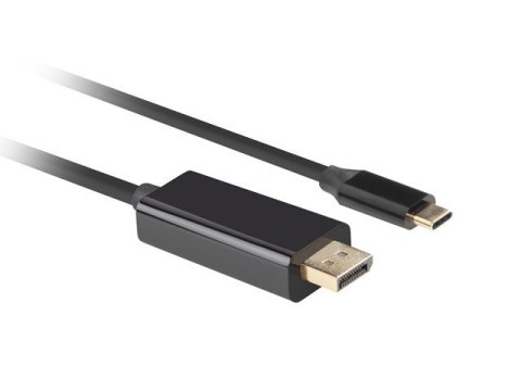 Kabel USB-C(M)->Displayport 1.8M 4K 60HZ czarny Kabel USB-C(M)->Displayport 1.8M 4K 60HZ czarny