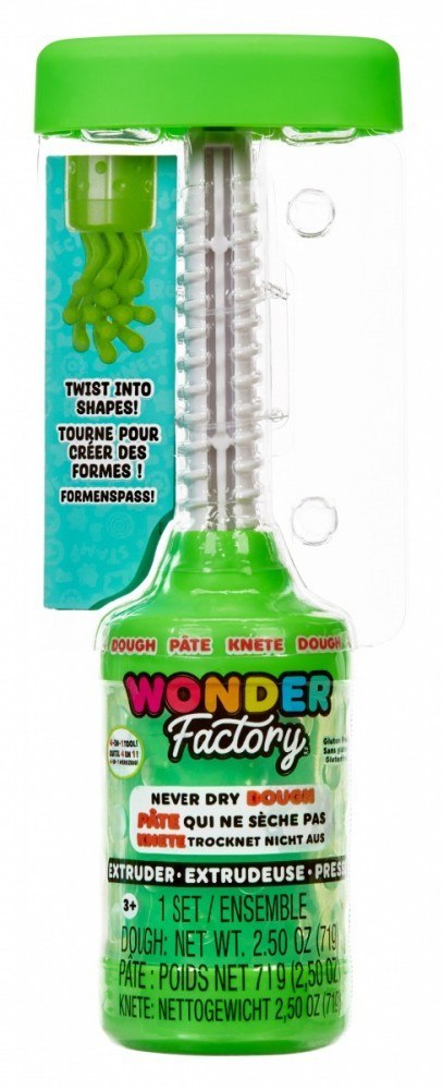 Masa plastyczna Wonder Factory Never Dry Dough, zielony