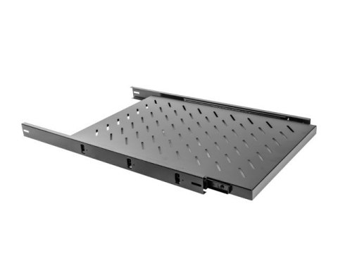Półka do szaf 19'' wysuwana 1000mm 1U 465x750mm czarna Półka do szaf 19'' wysuwana 1000mm 1U 465x750mm czarna