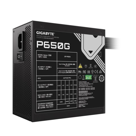 Zasilacz GP-P650G GOLD PFC 120mm hydraulic fan ATX Zasilacz GP-P650G GOLD PFC 120mm hydraulic fan ATX