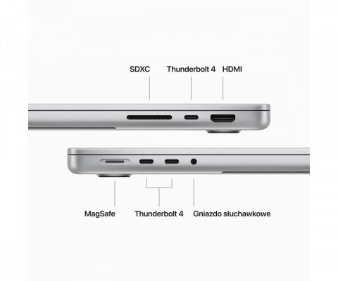 MacBook Pro 16,2 cali: M3 Max 16/40, 48GB, 1TB - Srebrny