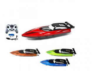 Motorówka R/C 4 z ładowarką USB 4 kolory MIX