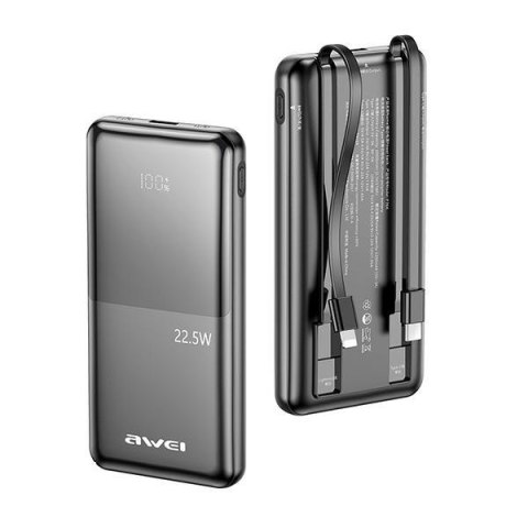 Powerbank 10000mAh P76K 22,5W 4 Wyjścia ładowania dwa kable Powerbank 10000mAh P76K 22,5W 4 Wyjścia ładowania dwa kable