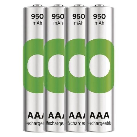 Akumulatorki R03/AAA Ni-MH 950mAh blister 4szt. GP RECYKO Akumulatorki R03/AAA Ni-MH 950mAh blister 4szt. GP RECYKO