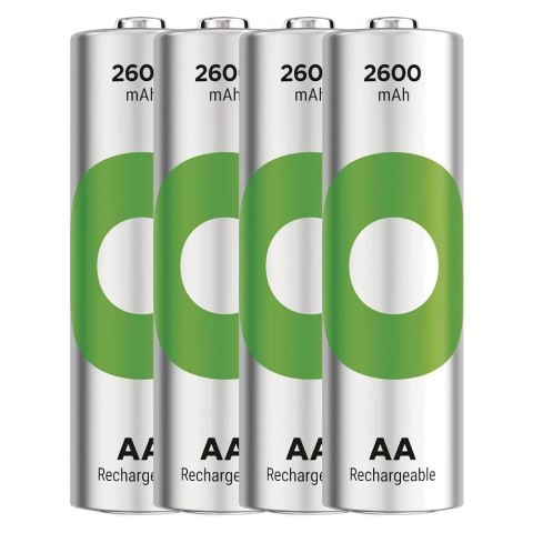 Akumulatorki R6/AA Ni-MH 2600mAh blister 4szt. GP RECYKO Akumulatorki R6/AA Ni-MH 2600mAh blister 4szt. GP RECYKO