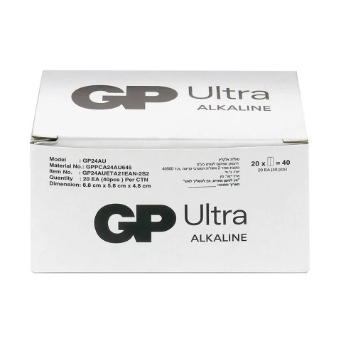 Baterie alkaliczne LR03/AAA GP ULTRA 40szt. (G-TECH) Baterie alkaliczne LR03/AAA GP ULTRA 40szt. (G-TECH)