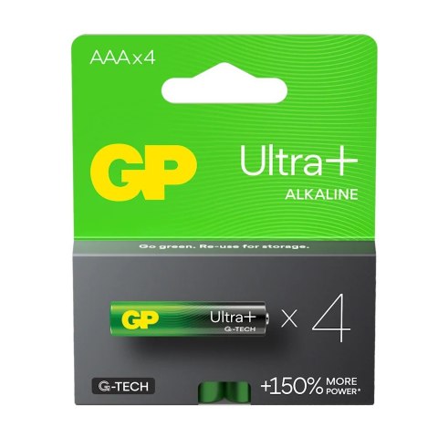 Baterie alkaliczne LR03/AAA GP ULTRA+ 4szt. G-TECH Baterie alkaliczne LR03/AAA GP ULTRA+ 4szt. G-TECH
