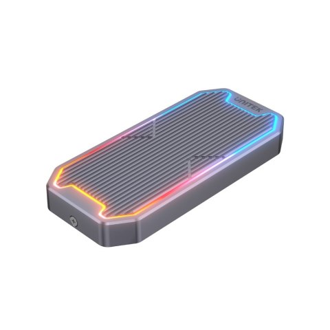Obudowa dysku SSD M.2 NVMe/SATA 10Gbps, RGB; S1210B Obudowa dysku SSD M.2 NVMe/SATA 10Gbps, RGB; S1210B