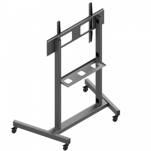 TR19 Wózek z półką do monitorów 55-110 cali VESA 100×100 - 1000×600 130 kg 1130-1510 mm TR19 Wózek z półką do monitorów 55-110 cali VESA 100×100 - 1000×600 130 kg 1130-1510 mm