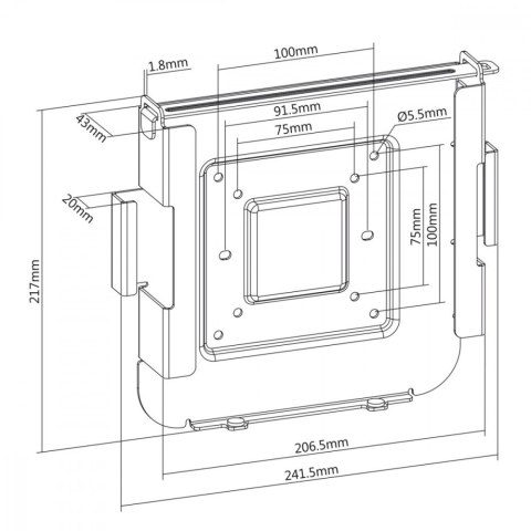 Uchwyt do MAC Mini scienny biurkowy MC-473