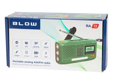 Radio przenośne RA13 AM/FM solarne Radio przenośne RA13 AM/FM solarne