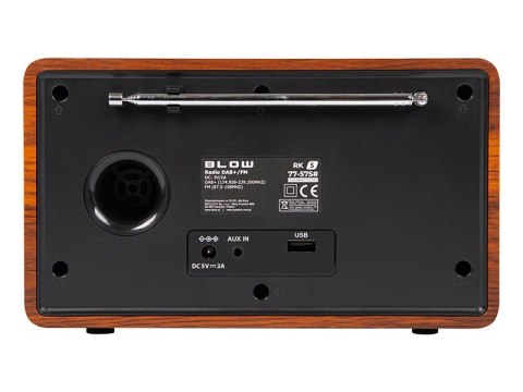 Radio przenośne RK5 BT FM/DAB+ kuchenne, czarne Radio przenośne RK5 BT FM/DAB+ kuchenne, czarne