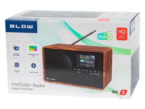 Radio przenośne RK5 BT FM/DAB+ kuchenne, czarne Radio przenośne RK5 BT FM/DAB+ kuchenne, czarne