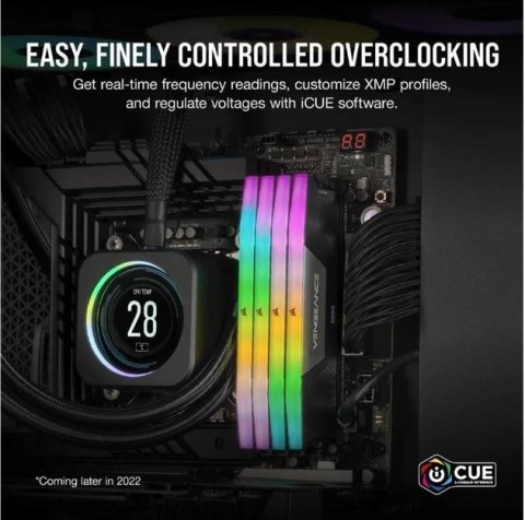 Pamięć DDR5 VENGEANCE RGB 64GB/6000 (2x32GB) CL30 AMD EXPO Pamięć DDR5 VENGEANCE RGB 64GB/6000 (2x32GB) CL30 AMD EXPO