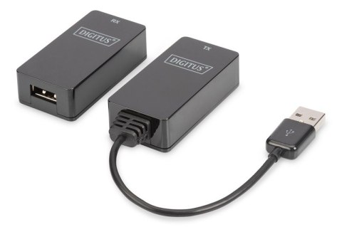Przedłużacz/Extender USB 1.1 po skrętce Cat.5e/6 UTP/SFP do 45m, czarny, 20cm Przedłużacz/Extender USB 1.1 po skrętce Cat.5e/6 UTP/SFP do 45m, czarny, 20cm