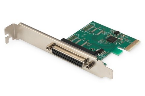 Karta rozszerzeń (Kontroler) LPT PCI Express, 1xDB25, Low Profile, Chipset: ASIX99100 Karta rozszerzeń (Kontroler) LPT PCI Express, 1xDB25, Low Profile, Chipset: ASIX99100