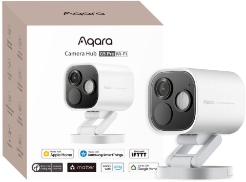 Aqara Camera Hub G5 Pro Wi-Fi Biała | Kamera IP | 1520p, Zigbee, CH-C07DW Aqara Camera Hub G5 Pro Wi-Fi Biała | Kamera IP | 1520p, Zigbee, CH-C07DW