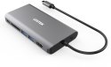 Unitek D1019B Hub USB-C 3.1 8w1 z Power Delivery 100W Unitek D1019B Hub USB-C 3.1 8w1 z Power Delivery 100W
