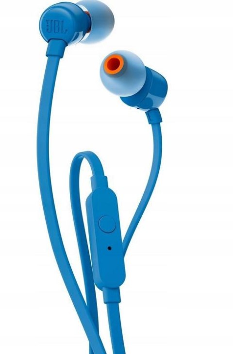 Słuchawki przewodowe JBL Tune 110 dokanałowe niebieskie Słuchawki przewodowe JBL Tune 110 dokanałowe niebieskie