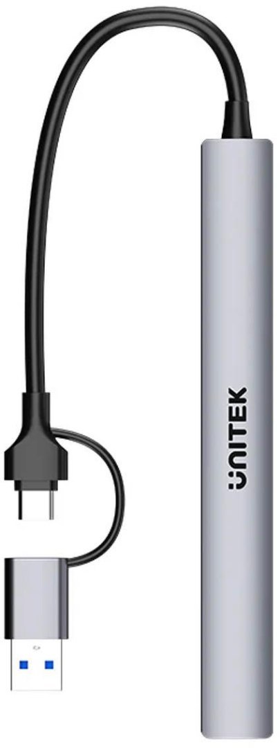 Unitek Hub USB-A/C 7w1 z adapterem Unitek Hub USB-A/C 7w1 z adapterem