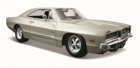 Model kompozytowy Dodge Charger R/T 1969 srebrny Model kompozytowy Dodge Charger R/T 1969 srebrny