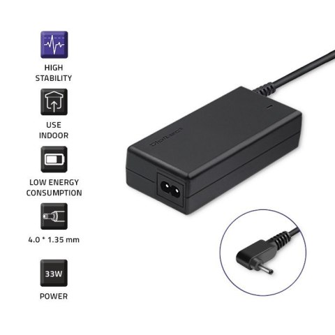 Zasilacz do Asus 33W | 19V | 1.75A | 4.0*1.35 | +kabel zasilający Zasilacz do Asus 33W | 19V | 1.75A | 4.0*1.35 | +kabel zasilający