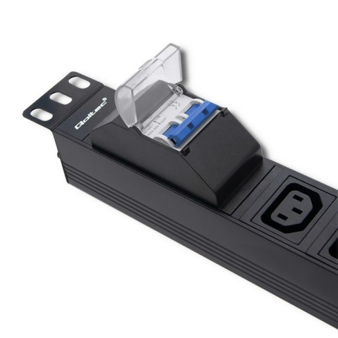 Listwa zasilająca do Rack 19cali | circuit breaker | 1U | 10A | PDU | 8xIEC C13 | 2m Listwa zasilająca do Rack 19cali | circuit breaker | 1U | 10A | PDU | 8xIEC C13 | 2m