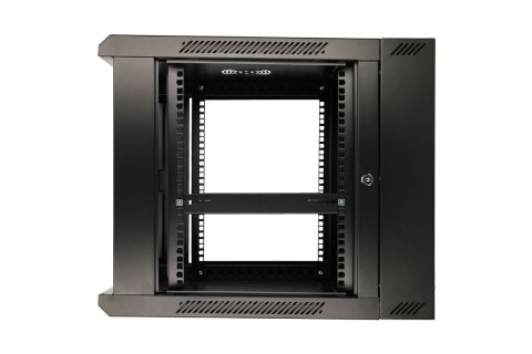 Szafka wisząca rack 6U 600x600 czarna dwusekcyjna Szafka wisząca rack 6U 600x600 czarna dwusekcyjna