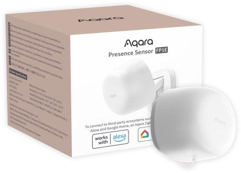 Aqara Presence Sensor FP1E | Czujnik obecności | Zigbee 3.0, Matter, zasięg 6m, 120 stopni Aqara Presence Sensor FP1E | Czujnik obecności | Zigbee 3.0, Matter, zasięg 6m, 120 stopni