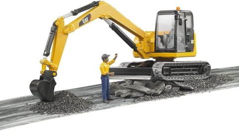 Minikoparka CAT z figurka robotnika Minikoparka CAT z figurka robotnika