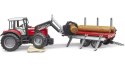Pojazd Traktor Massey Ferguson z przyczepą