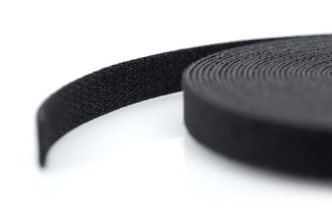 Taśma rzepowa do okablowania strukturalnego, szerokość 15 mm, rolka 10 m, kolor czarny Taśma rzepowa do okablowania strukturalnego, szerokość 15 mm, rolka 10 m, kolor czarny