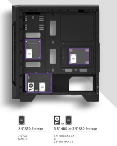 Obudowa S3 ATX Mid Tower PC Case 120mm fan Obudowa S3 ATX Mid Tower PC Case 120mm fan