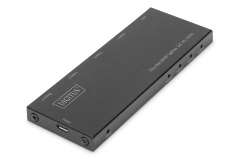 Rozdzielacz (Splitter) Ultra Slim HDMI 1x4 4K 60Hz 3D HDR HDCP 2.2 18 Gbps Micro USB Rozdzielacz (Splitter) Ultra Slim HDMI 1x4 4K 60Hz 3D HDR HDCP 2.2 18 Gbps Micro USB