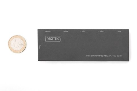 Rozdzielacz (Splitter) Ultra Slim HDMI 1x4 4K 60Hz 3D HDR HDCP 2.2 18 Gbps Micro USB Rozdzielacz (Splitter) Ultra Slim HDMI 1x4 4K 60Hz 3D HDR HDCP 2.2 18 Gbps Micro USB