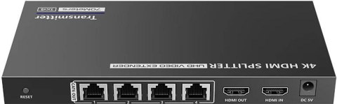Rozgałęźnik/extender 1x4 HDMI na LAN 4K@30Hz Spacetronik SPH-RL24 Rozgałęźnik/extender 1x4 HDMI na LAN 4K@30Hz Spacetronik SPH-RL24