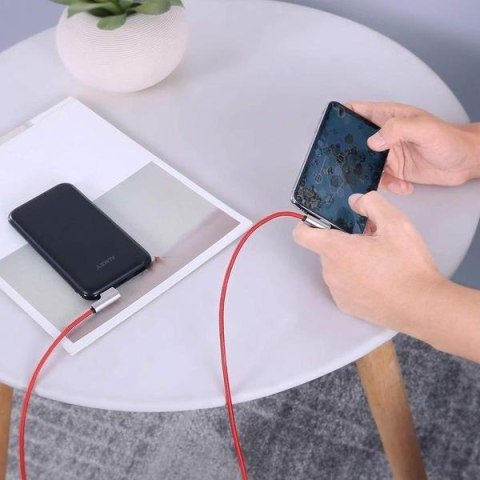 CB-AL01 Red OEM nylonowy kabel USB - Lightning | 2m | wtyki 90 stopni | certyfikat MFi CB-AL01 Red OEM nylonowy kabel USB - Lightning | 2m | wtyki 90 stopni | certyfikat MFi