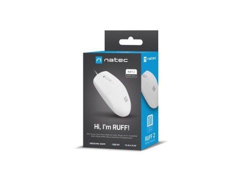 Mysz Ruff 2 1000 DPI Biała Mysz Ruff 2 1000 DPI Biała