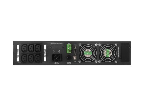 Zasilacz awaryjny UPS On-Line 2000VA LCD Rack 6 x IEC C13 USB-B metalowa obudowa Zasilacz awaryjny UPS On-Line 2000VA LCD Rack 6 x IEC C13 USB-B metalowa obudowa