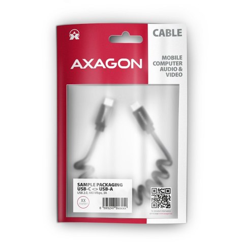 BUCM-CM10TB Kabel Twister USB-C - USB-C, 0,6m, USB 2.0, 3A, ALU, PVC Czarny BUCM-CM10TB Kabel Twister USB-C - USB-C, 0,6m, USB 2.0, 3A, ALU, PVC Czarny