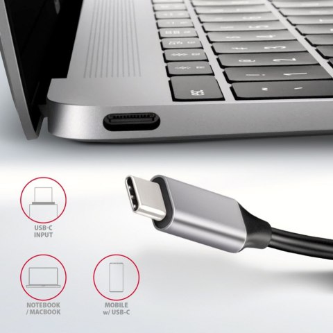 HMC-6H4A Wieloportowy hub 4x USB-A + HDMI, USB-C 3.2 Gen 1, PD 100W, 20cm USB-C kabel HMC-6H4A Wieloportowy hub 4x USB-A + HDMI, USB-C 3.2 Gen 1, PD 100W, 20cm USB-C kabel