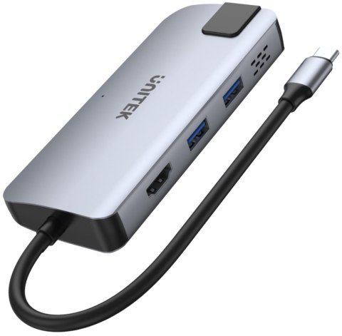 D1028A Unitek Hub USB-C 2x USB-A HDMI 4K RJ-45 PD 100W D1028A Unitek Hub USB-C 2x USB-A HDMI 4K RJ-45 PD 100W