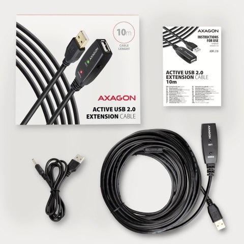 ADR-210 USB 2.0 A-M -> A-F aktywny kabel przedłużacz/wzmacniacz 10m ADR-210 USB 2.0 A-M -> A-F aktywny kabel przedłużacz/wzmacniacz 10m